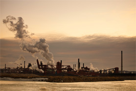 Steel Factory in Hamilton Ontario